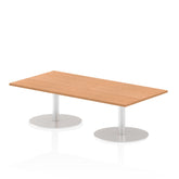 Dynamic Italia 1600 x 800mm Poseur Rectangular Table Oak Top 475mm High Leg ITL0284 DD